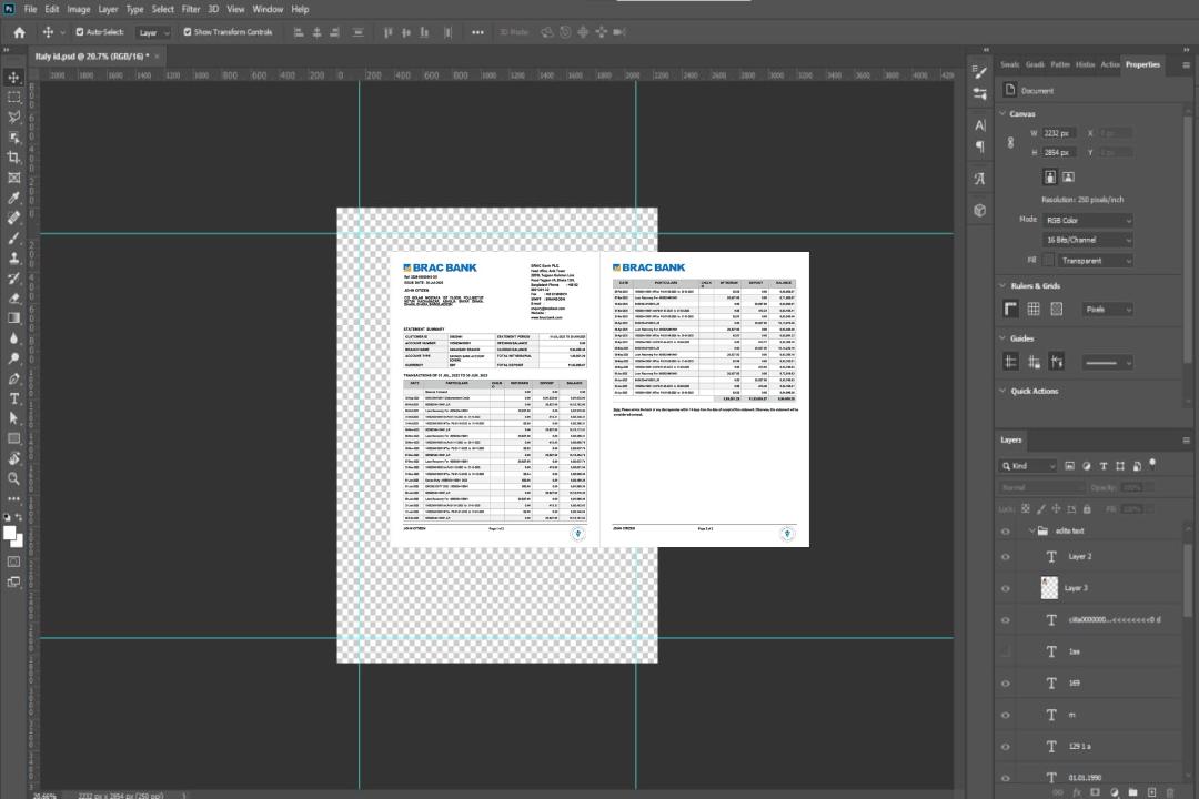 Relevé de compte bancaire Bangladesh BRAC Word et PDF, 2 pages template Relevé de compte bancaire Bangladesh BRAC Word et PDF, 2 pages template